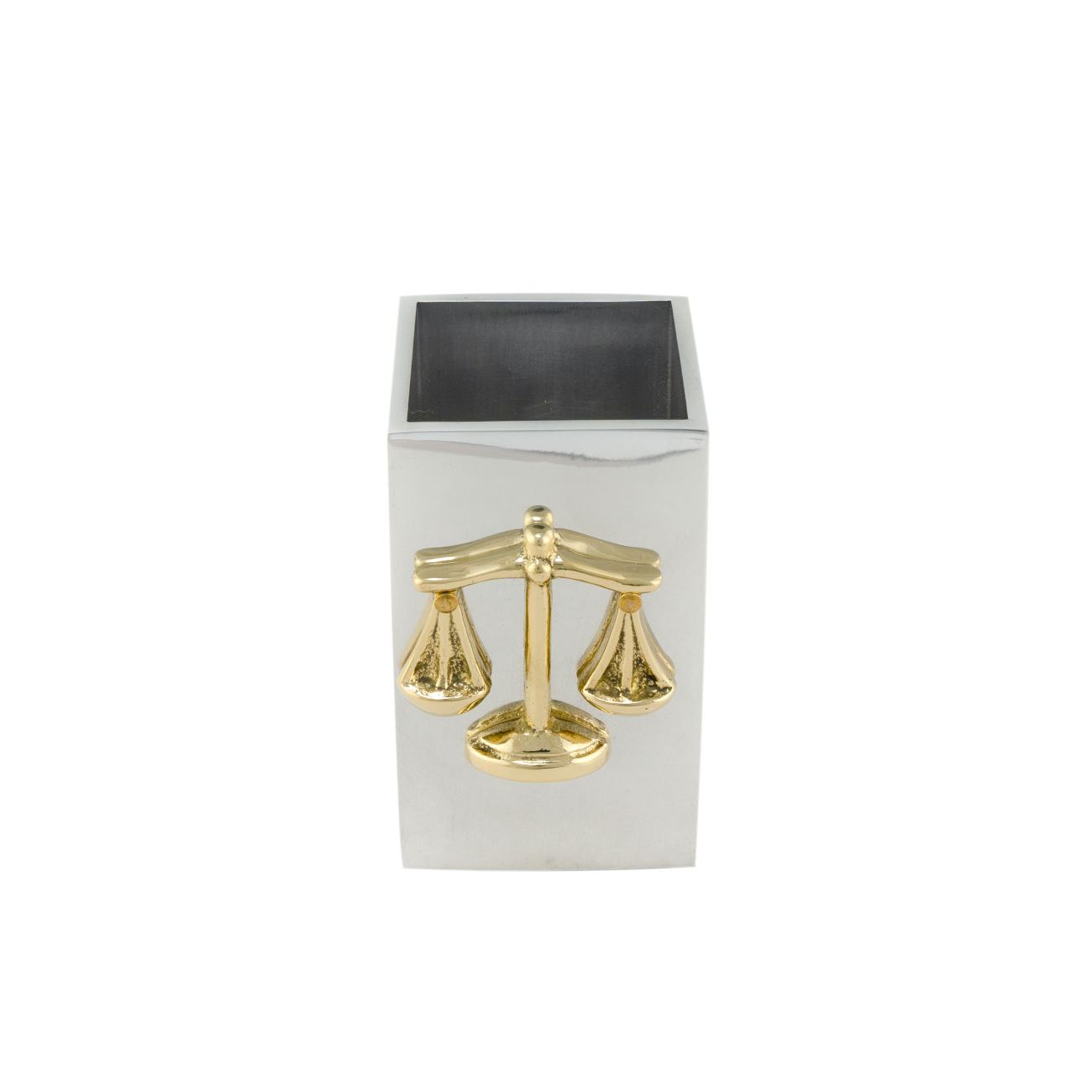 Pen Holder or Pencil Holder Handmade Solid Metal Desk Accessory